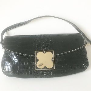 Liz Claiborne New York Convertible Strap Purse. Black NWT